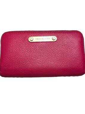 Michael Kors Jet Set Continental Wallet - Red _GUC